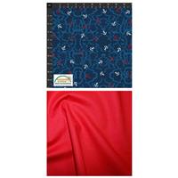 Anchors and Red Fabric Bundle (1m)