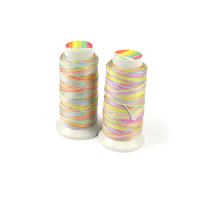 Rainbow; Ombre Rainbow Nylon Cord, 200m Spool, 0.5mm & Ombre Rainbow Nylon Cord, 80m Spool, 0.9mm