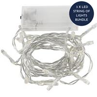3 LED String of Lights Bundle. 3 for Price of 2. Save £3.99
