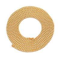 Gold Base Metal Chain, Approx 3mm, 1m