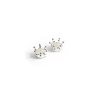 925 Sterling Silver Crown Spacer Beads Approx 8mm (2pcs)
