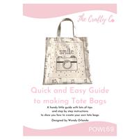 The Crafty Co Guide to making Tote Bags Instructions 