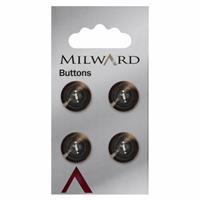 Milward Carded Button: Code C: Size 15mm: Pack of 4