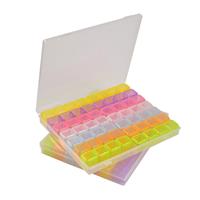 56 Case Bead Storage Box with Colourful Compartments (2pk)