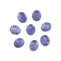 3cts Tanzanite 5x4mm Oval Pack of 8 (H)