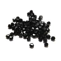 Black Glass Bicones Beads 3mm (100pcs)