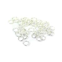 925 Sterling Silver Open Jump Rings ID Approx 4mm. (Approx 50pcs)