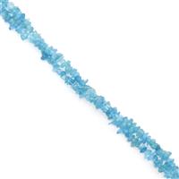 TRADE SHOW DEAL 210cts Neon Apatite Small Chips Approx 5x4mm, 60" Strand