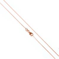 Rose Gold Plated 925 Sterling Silver Curb Chain 45cm/18"