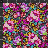 Anna Maria Horner Love Always Multi Pink Flower Fabric 0.5m