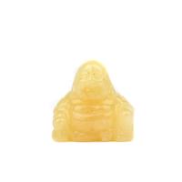 90 cts Yellow Quartzite Buddha Head Approx 30mm