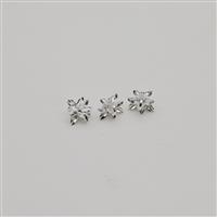 925 Sterling Silver Pineapple Bail Approx 8x6.7mm (3pcs)