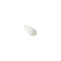 12cts Type A White Burmese Jade Plain Drop Approx 12x25mm Pendant