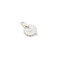 925 Sterling Silver Fan Clasp With Cubic Zirconia