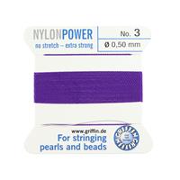 Griffin Purple Nylon Cord 0.5mm, 2m