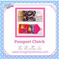 Living in Loveliness Passport Clutch Pattern