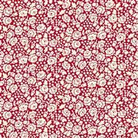 Henry Glass Nana Mae V Red Small Roses Fabric 0.5m