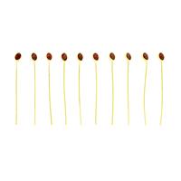 2.75cts Oval 4x3 Garnet Gold Flash Sterling Silver Headpins Design (40mm x .50mm) (Pack of 10 Pcs.)
