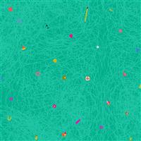 Alison Glass Thicket Collection Found Teal Fabric 0.5m