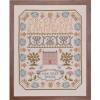 The Cross Stitch Guild Oak House Sampler on Aida - Exclusive to Sewing Street