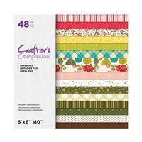 Crafters Companion 6 x 6 Printed Paper Pad - Detailed Decorations