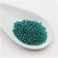 Miyuki Matte Silver Lined Teal Seed Beads 11/0 (8.5GM/TB)