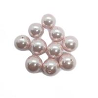 Pale Pink Shell Pearl Rounds Approx 12mm, 10pcs