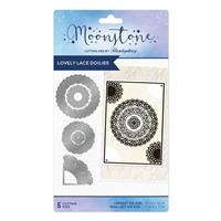 Moonstone Dies - Lovely Lace Dollies, Contains 5 Metal Dies 