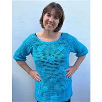 Adventures in Crafting Blue Love Is All Around Crochet Top Kit