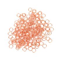 Rose Gold Colour Plated Copper Open Jump Rings ID Approx 7mm. (Approx 200pcs)