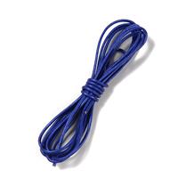 1.5mm Metallic Blue Leather Cord, 2m
