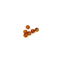 Baltic Cognac Amber Half Drilled Beads, 5mm (6pcs) 