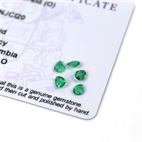 0.75cts Zambian Emerald 4.5x3.5mm Pear Pack of 5 (O)