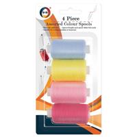 Polyester, Coloured Threads Pack Of 4