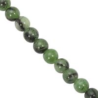 47.50cts Zoisite Smooth Round Approx 4mm, 27cm Strand