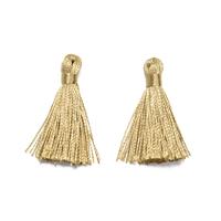 2 x Gold Tassels, Approx. 40mm 