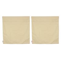 100% Cotton Natural Colour Cushion Cover Approx 60x60cm (2pcs)