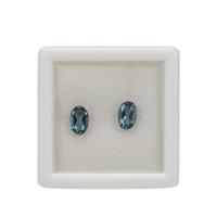 0.80cts London Blue Topaz Brilliant Oval Approx 6x4mm (Pack Of 2) 
