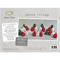 Janet Clare Advent Village Kit - Instructions, Fabrics & Trims