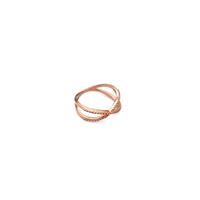 Willow & Tig Collection: Rose Gold Plated 925 Sterling Silver Eternal Love Ring 