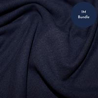 Navy Soft Touch Jersey Fabric Bundle 1m