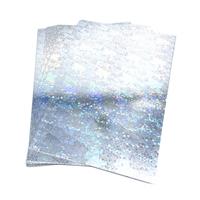 A4 HOLGRAPHIC CARD - SILVER BUBBLES      x 10 SHEETS 