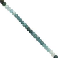 20cts Grandidierite Gemstone Graduated Faceted Rounds Approx 2 to 3mm, 31cm Strand