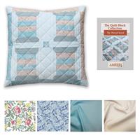 Amber Makes Thread Spool Liberty Blue Cushion Kit: Instructions, 2 F8s, 1 FQ & Fabric (0.5m)