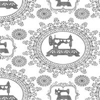Dan Morris Got Your Back Sewing Machine Doily Extra Wide Backing Fabric 0.5m (274cm Width)