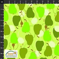 Peach On Earth Fruits & Pear Fabric 0.5m