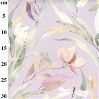 Lilac Cotton Canvas Print Fabric 0.5m