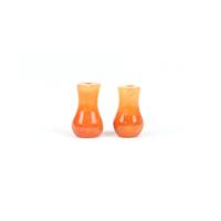 5cts Type A Red Jadeite Vase Beads Approx 6x10mm, 2pcs