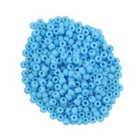Matte Opaque Light Blue 8/0 Seed Beads 22GM/TB