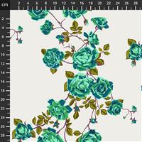 Anna Maria Horner Love Always Green Rose Stem Fabric 0.5m